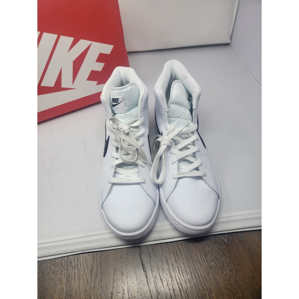 new NIKE Men's Court Royale 2 MID Running Shoe White Black White Onyx size 11.5 - Picture 7 of 8
